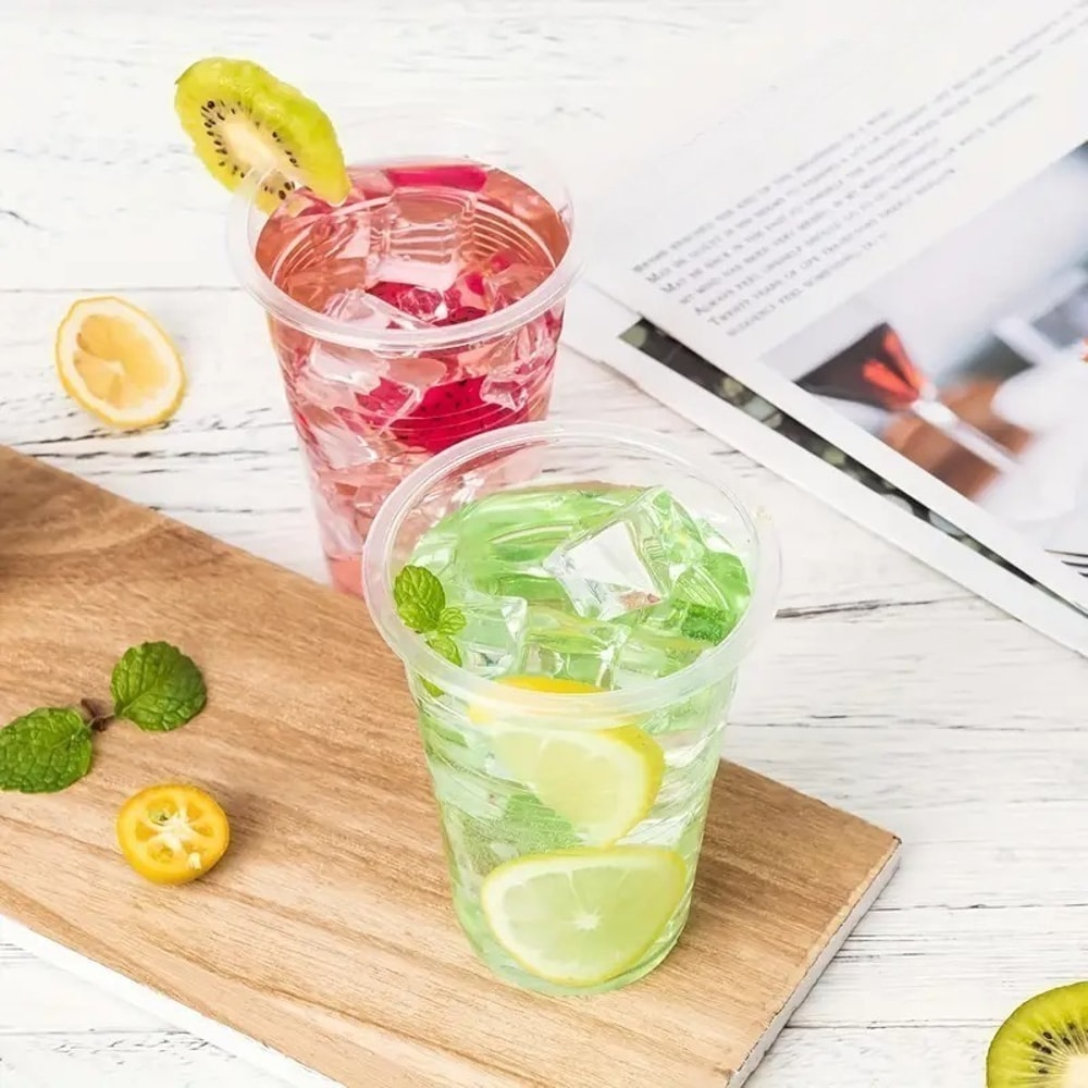 Disposable Plastic Cups Clear Party Outdoor Picnic Cups For Beverages 5