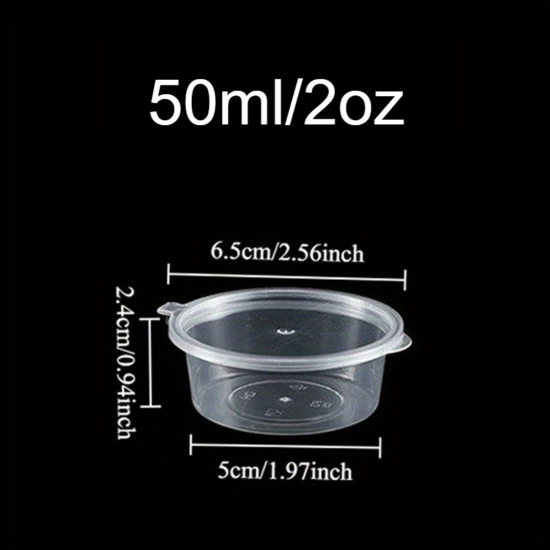 Leak Proof Disposable Sauce Cups With Lids For Dressings Condiments And Takeaway Meals 8