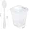 Premium Clear Plastic Dessert Cups With Lids Spoons Pudding Party Serving Cups 2