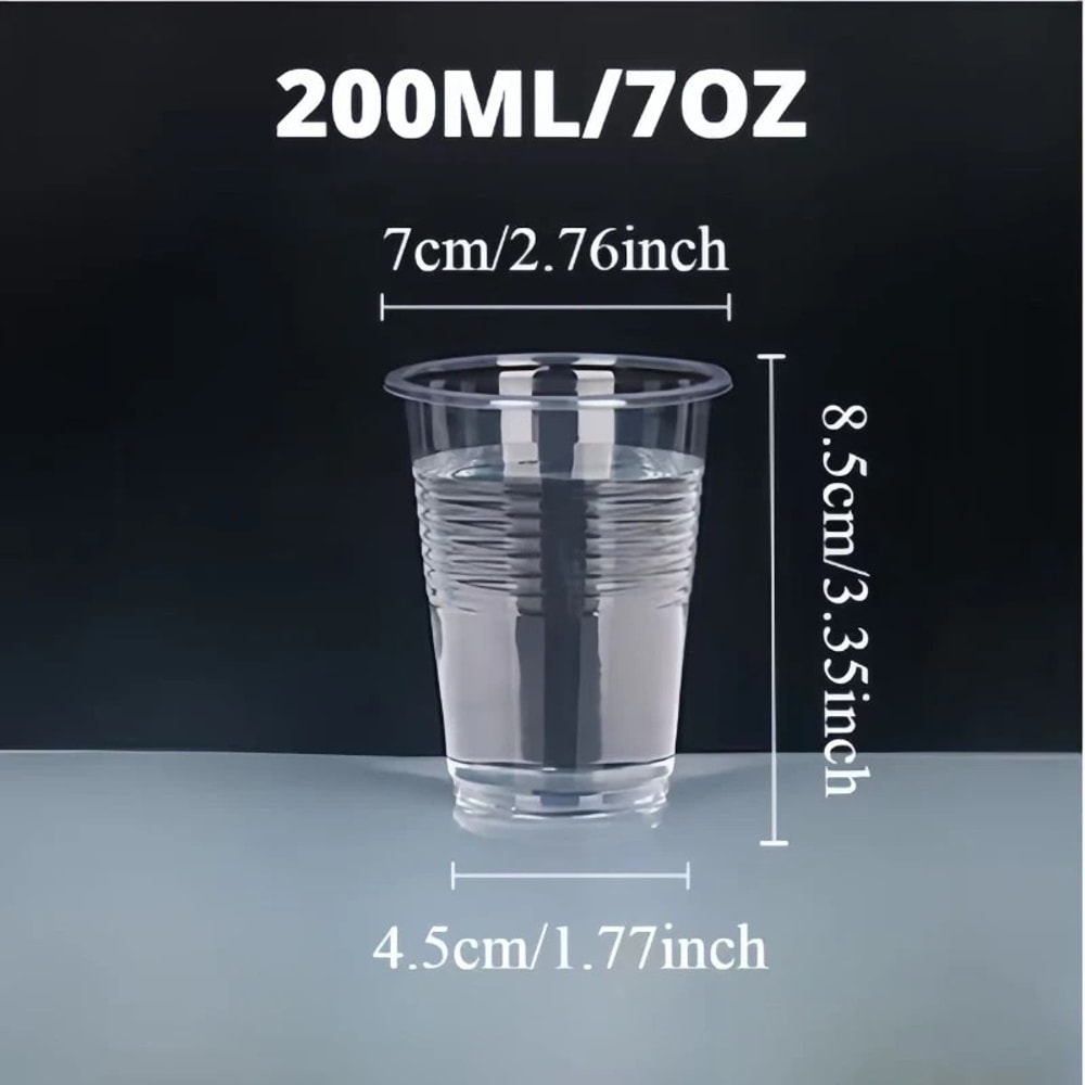 Disposable Plastic Cups Clear Transparent Party Cups For Drinks Events 6