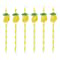 Lemon Paper Straws for Summer Parties, Baby Showers and Birthday Drinks