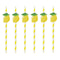 Lemon Paper Straws for Summer Parties, Baby Showers and Birthday Drinks
