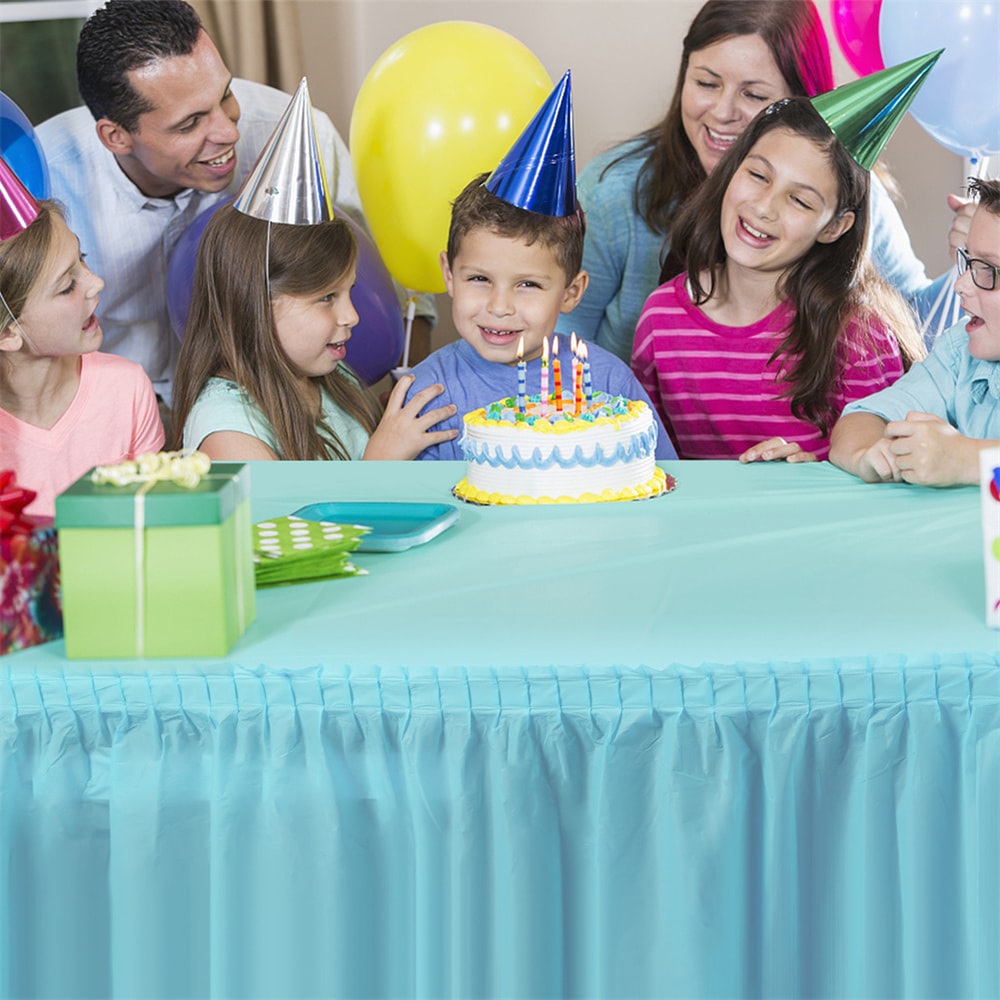 Disposable Tablecloth And Table Skirt Set For Parties And Events 5