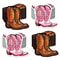 Premium Western Party Napkins Fun Cowgirl Napkins for Cowboy Boot Table Decor