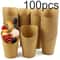 Disposable Charcuterie Cups Kraft Paper French Fry Holder Cups For Parties 6