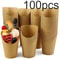 Disposable Charcuterie Cups Kraft Paper French Fry Holder Cups For Parties 6