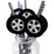 Racing Wheel Tire Paper Straws For Race Car Birthday Party Decor 4