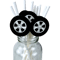 Racing Wheel Tire Paper Straws For Race Car Birthday Party Decor 5