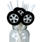 Racing Wheel Tire Paper Straws For Race Car Birthday Party Decor 5