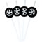 Racing Wheel Tire Paper Straws For Race Car Birthday Party Decor 8