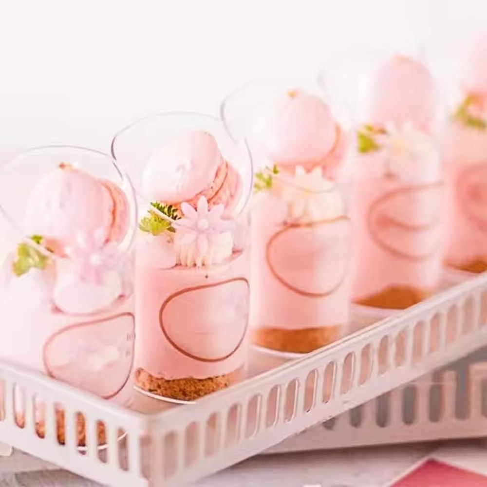 Tilted Disposable Dessert Cups For Appetizers Tastings And Party Desserts 4