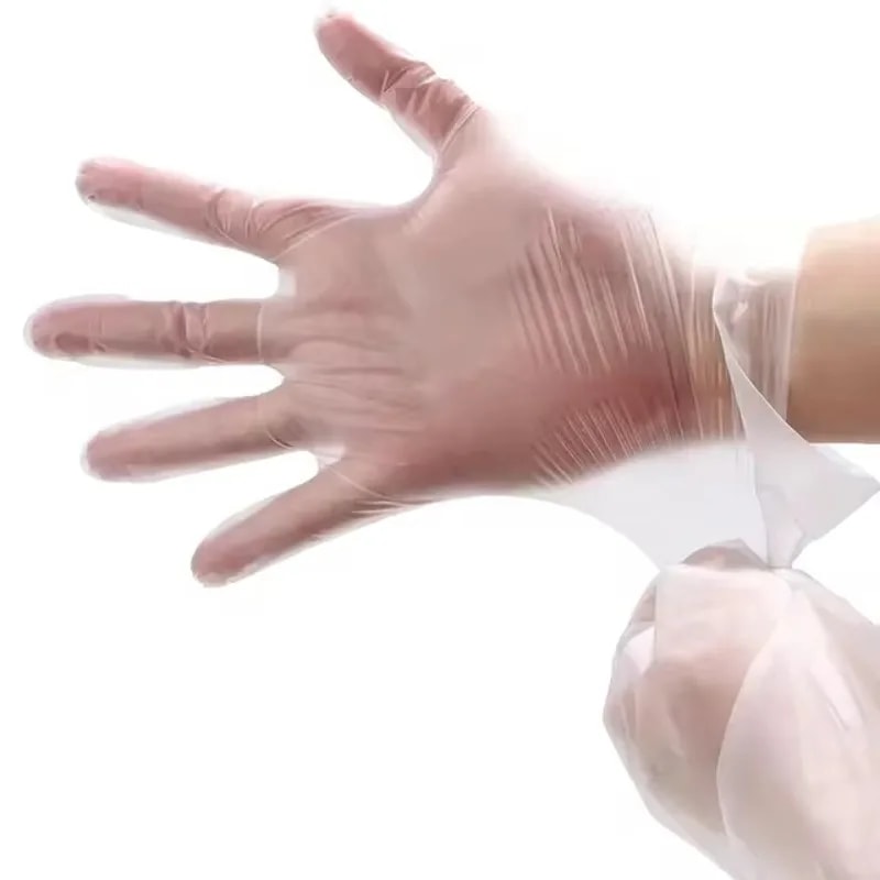 Disposable TPE Gloves Waterproof Protective Gloves for Kitchen, Cleaning & Food Prep