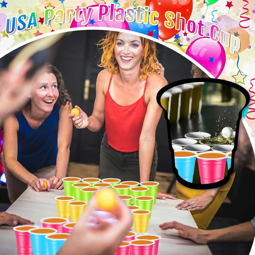 Mini Party Shot Cups Disposable Plastic Party Cups For Events Celebrations 5