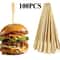 Bamboo BBQ Skewers & Disposable Bamboo Forks Party Appetizer Picks