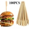 Bamboo BBQ Skewers & Disposable Bamboo Forks Party Appetizer Picks