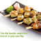 Bamboo BBQ Skewers & Disposable Bamboo Forks Party Appetizer Picks