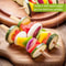 Bamboo BBQ Skewers & Disposable Bamboo Forks Party Appetizer Picks