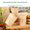 Natural Bamboo Fiber Cups Disposable Paper Cups For Hot Cold Drinks 0