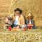 Straw Table Cover For Western Cowboy Farm Party Decorations 2