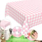Premium Disposable Checkered Tablecloth Plastic Party Table Cover Picnic Decor 3