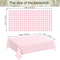 Premium Disposable Checkered Tablecloth Plastic Party Table Cover Picnic Decor 4