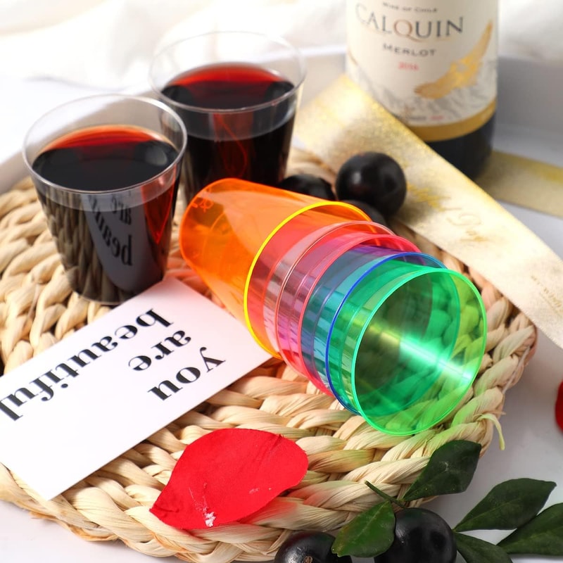 Plastic Shot Glasses Clear Disposable Party Cups For Jello Shots Event Party Supplies 1