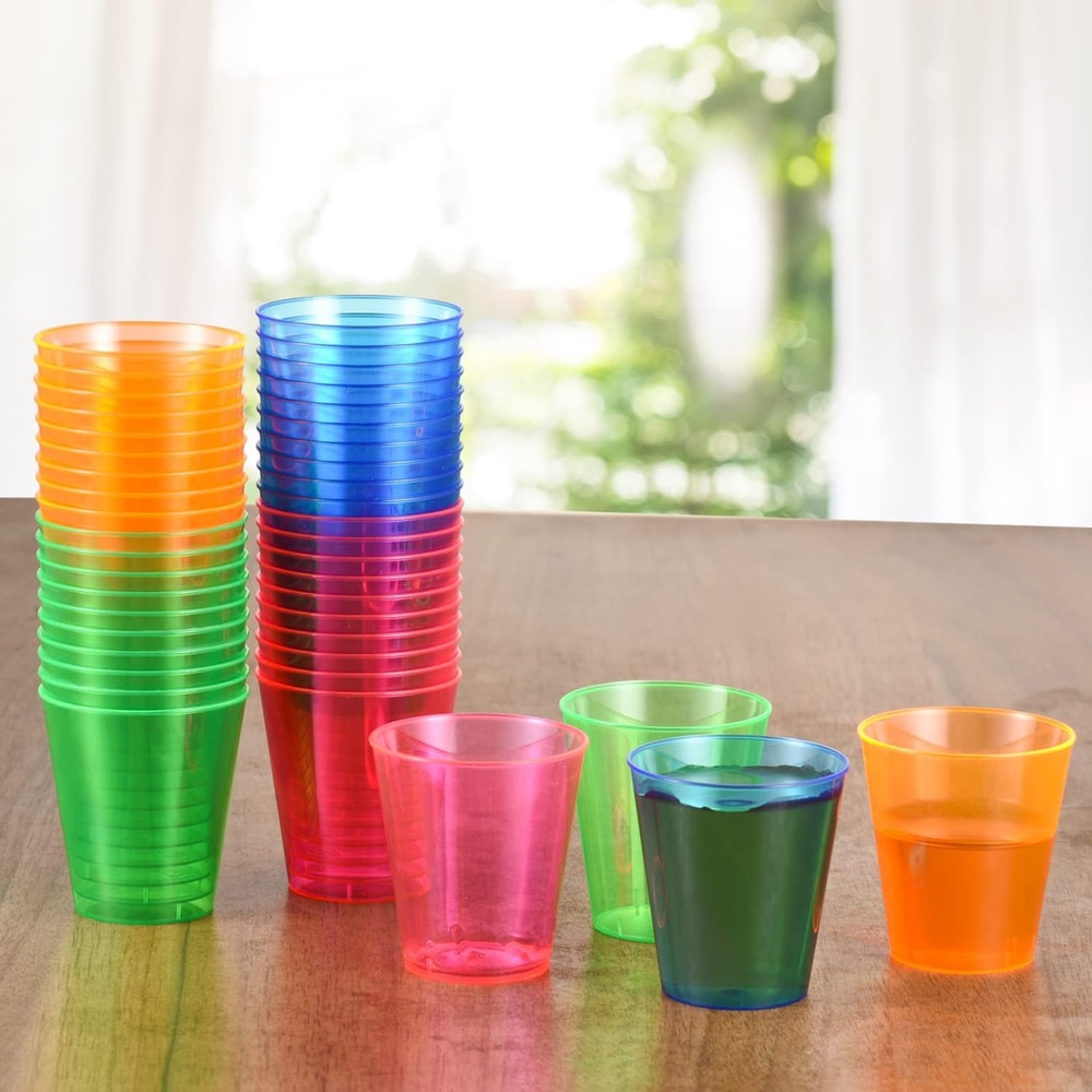 Plastic Shot Glasses Clear Disposable Party Cups For Jello Shots Event Party Supplies 3