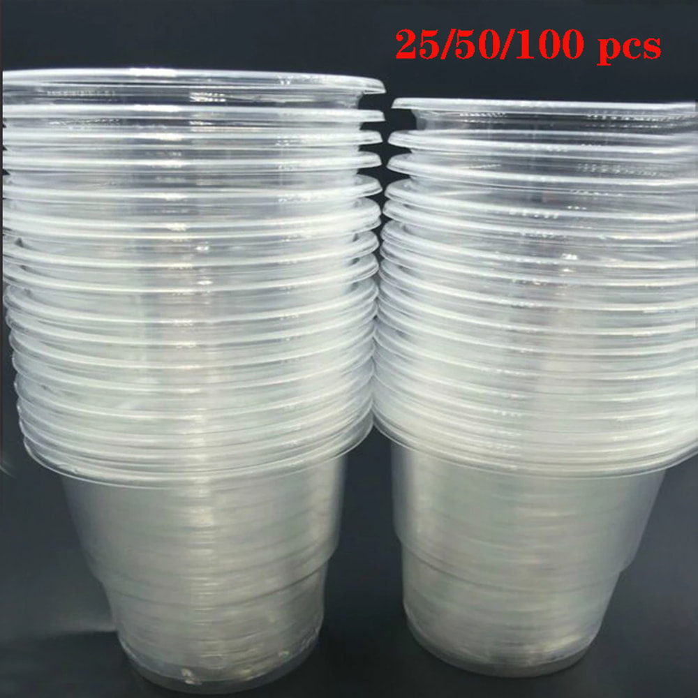 Clear Plastic Cups Durable Disposable Cups for Party, Picnic & Event Tableware