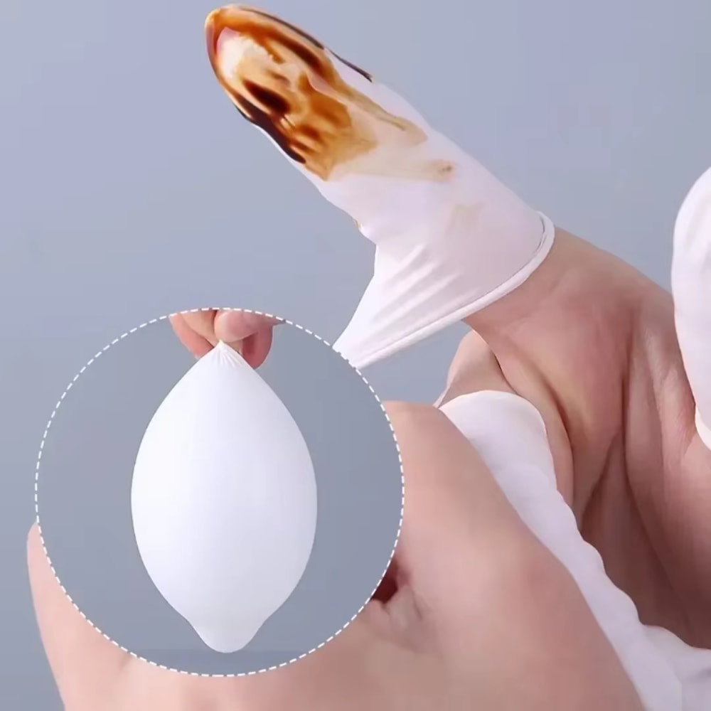 Disposable Finger Cots Anti Static Non Slip Fingertip Protectors 2