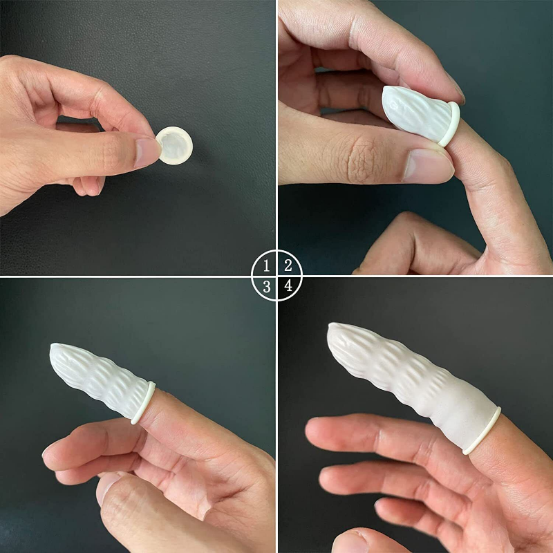 Disposable Finger Cots Anti Static Non Slip Fingertip Protectors 3