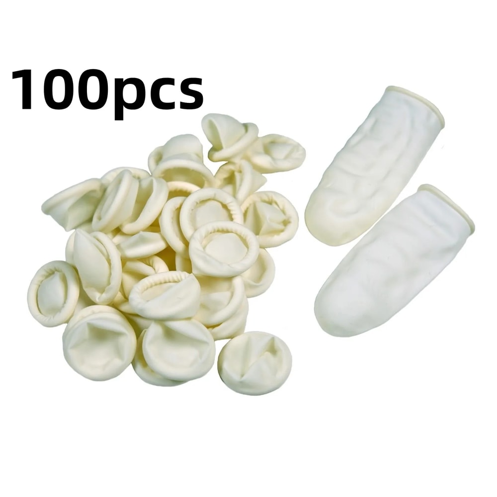 Disposable Finger Cots Anti Static Non Slip Fingertip Protectors 0