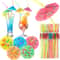 Tropical Umbrella Party Straws Colorful Disposable Cocktail Party Straws 0
