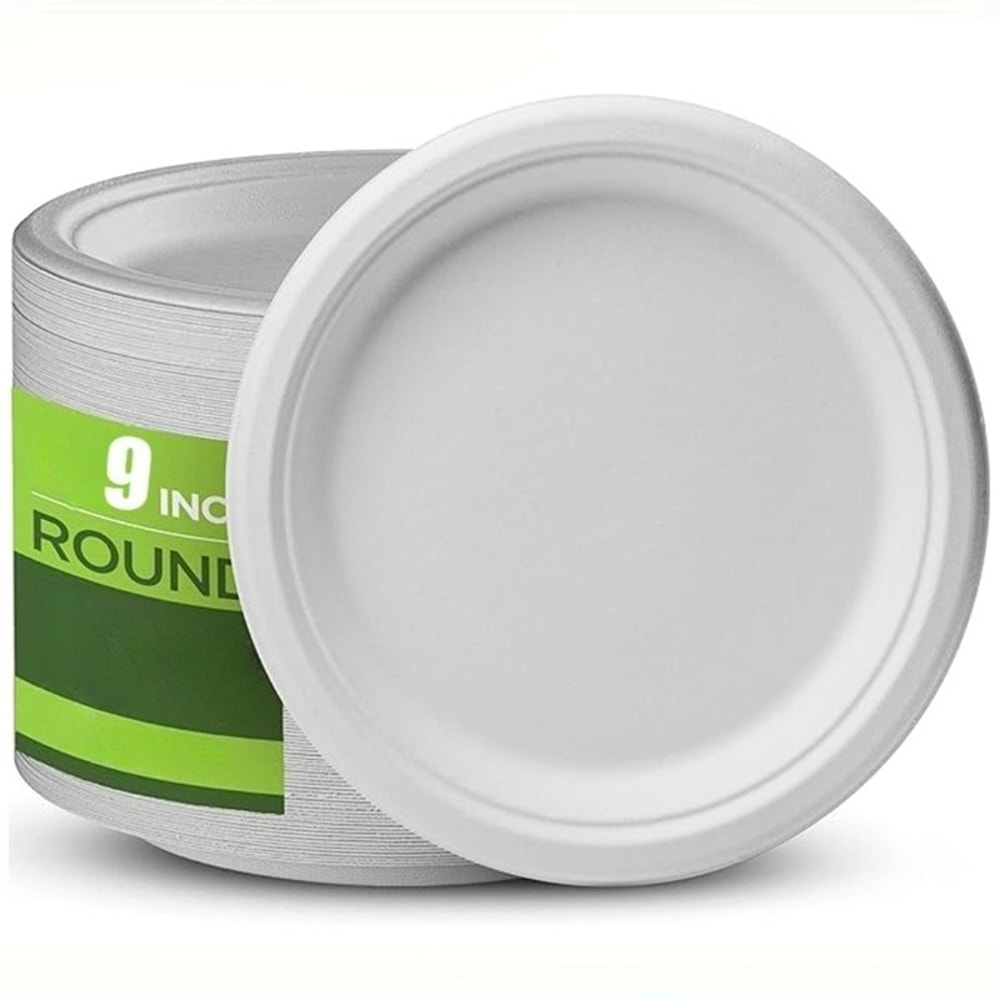 Biodegradable Paper Plates for Parties Picnics BBQ and Desserts