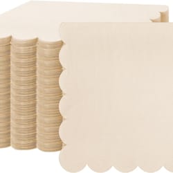 premium scalloped paper napkins disposable party & wedding birthday napkins