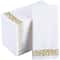 Elegant Gold Foil Disposable Paper Napkins Premium Party Table Wedding Decor 0