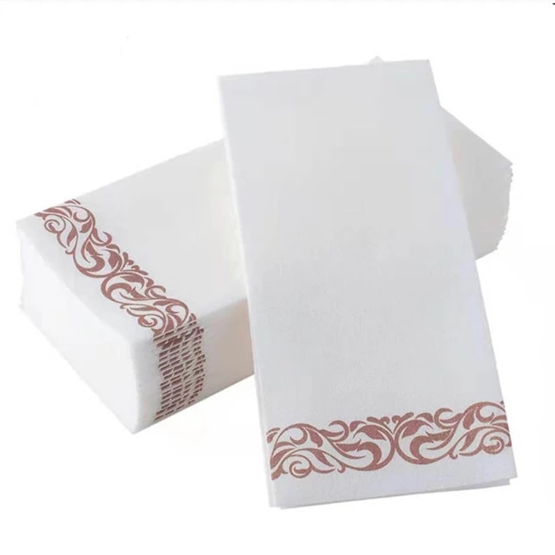 Elegant Gold Foil Disposable Paper Napkins Premium Party Table Wedding Decor 4