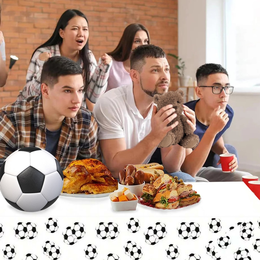 Soccer Tablecloth For Soccer Birthday Party Decor 1