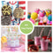 Premium Pink Striped Paper Straws for Parties & Weddings Party Paper Straws