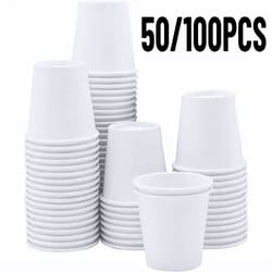 white paper cups durable disposable paper cups for juice, coffee & drinks