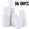 White Paper Cups Durable Disposable Paper Cups for Juice, Coffee & Drinks