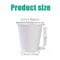 White Paper Cups Durable Disposable Paper Cups for Juice, Coffee & Drinks