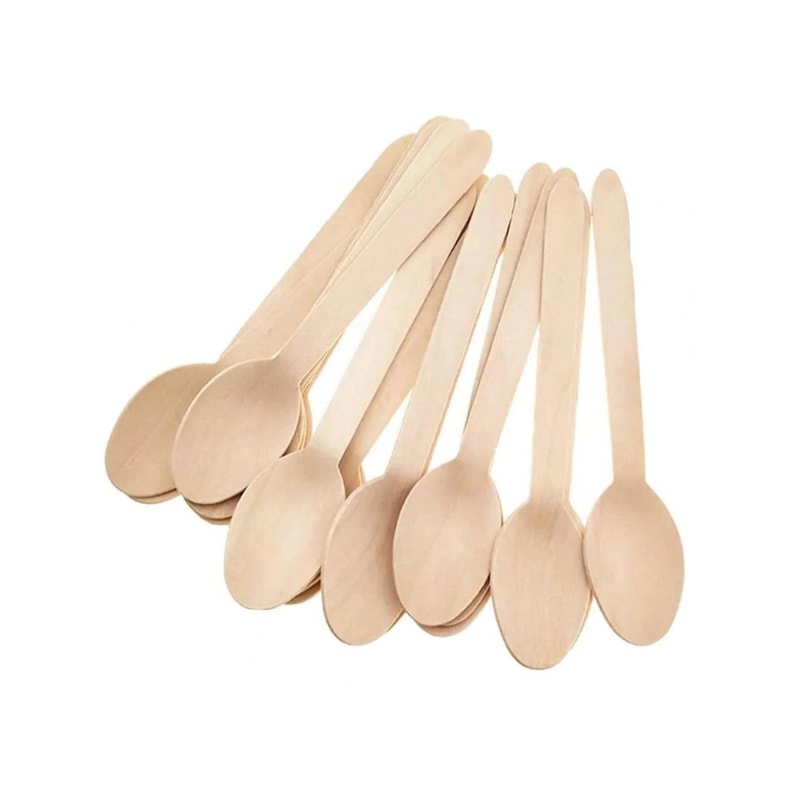 Premium Eco Party Wooden Spoons Reusable Wooden Spoons for Desserts & Events