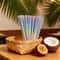 Rainbow Disposable Paper Straws For Parties Drinks And Events 5