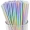 Rainbow Disposable Paper Straws For Parties Drinks And Events 0