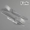Disposable Plastic Cutlery Set With Transparent Plastic Utensils For Weddings Events 8