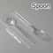 Disposable Plastic Cutlery Set With Transparent Plastic Utensils For Weddings Events 7