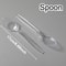 Disposable Plastic Cutlery Set With Transparent Plastic Utensils For Weddings Events 7