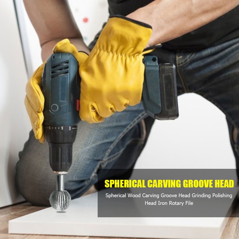 Carbide Ball Gouge Wood Carving Burr for Angle Grinder