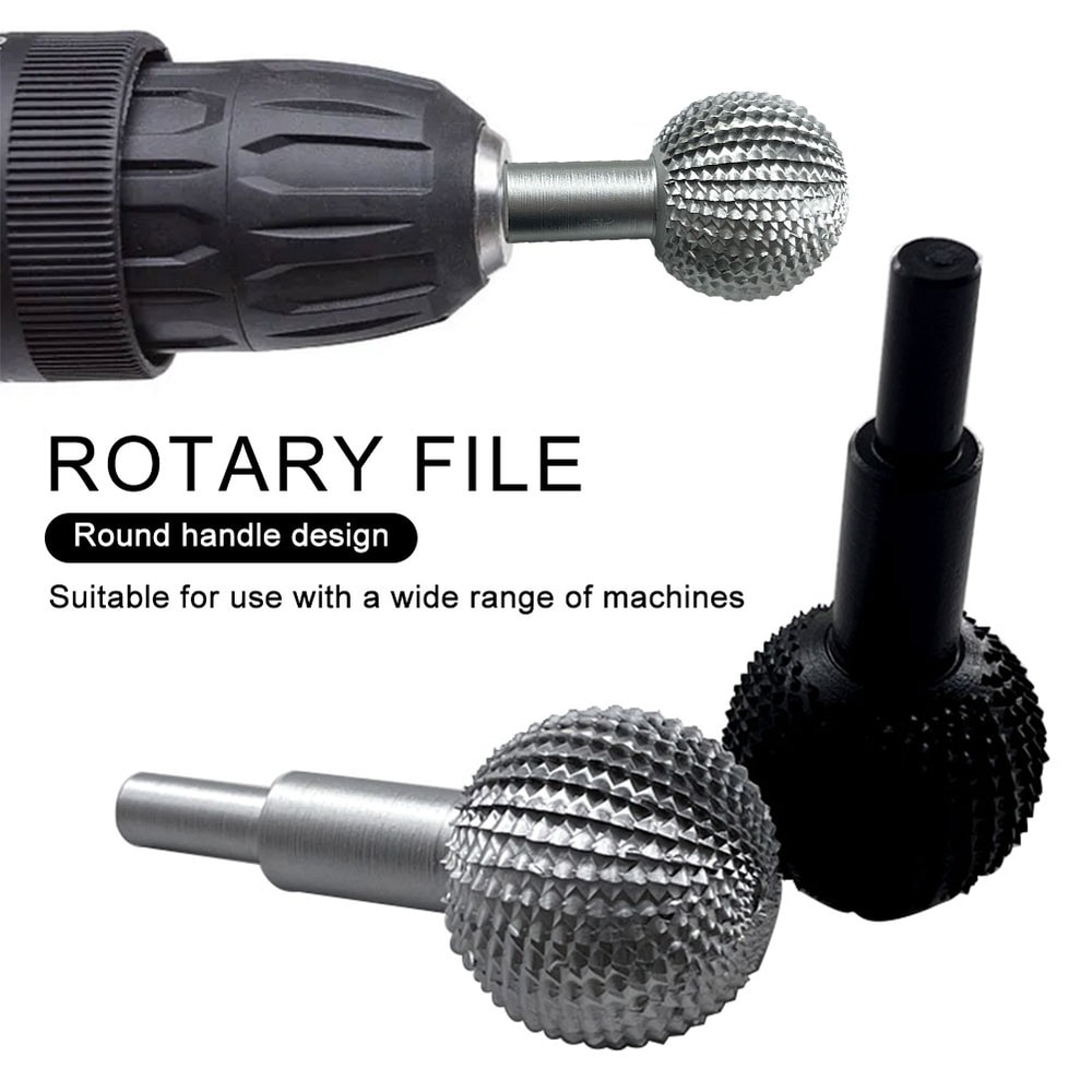 Carbide Ball Gouge Wood Carving Burr for Angle Grinder