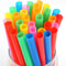 Colorful Disposable Milk Tea Party Drinking Straws 0